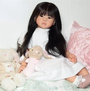 28 инча Кукла Реборн Комплект Amaya Размер Кукли За Деца Мека На Допир Еластична Vinyl Незаконченная Неокрашенная Кукла Част от Тялото и Очите
