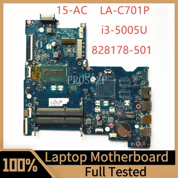 828178-501 828178-001 828178-601 дънна Платка за лаптоп HP 15-AC дънна Платка AHL50/ABL52 LA-C701P С процесор SR27G I3-5005U 100% Тествана