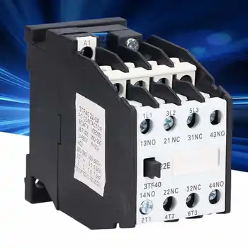 Контролер контактора ac 220 v 50 Hz 9A 2NO + 2NC DIN-Рейк Аксесоар Автоматично Управление на AC Contator Eletrico електрическо оборудване