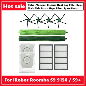 За iRobot Roomba S9 9150/S9 + 9550 Робот Прахосмукачка Торбичка За Прах, Филтърни Торби Основна Странична Четка Hepa Филтър Резервни Части