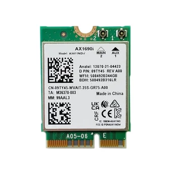 AX1690I WiFi карта AX411 Wi-Fi 6E скорост 2,4 Gbit/s, 802.11n Ax 2,4/5 / 6 Ghz безжичен модул Bluetooth 5,3