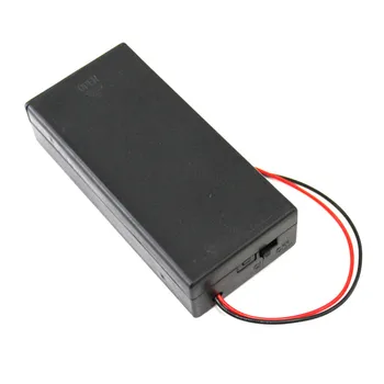 J420b Черна Пластмасова Разпределителните кутия за батерии Съдържа 2 батерии 18650 с превключвател на Напрежение, кабели 7,4 В Модел Играчки, Продавани на загуба