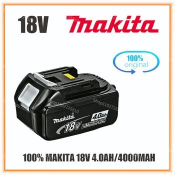 100% Оригинална Акумулаторна Батерия 18V Makita 4.0 Ah За Лаптопи с Led Литиево-йонна батерия Заместител на LXT BL1860B BL1860 BL1850