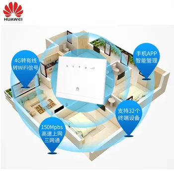 Отключени HUAWEI B315 B315S-936 LTE CPE 150 Mbit/s 4G LTE FDD TDD Безжичен Шлюз Wifi Рутер + 2 бр. Антени