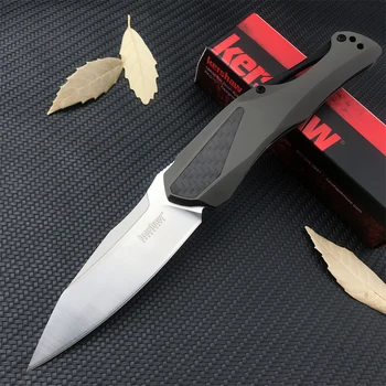 Kershaw 5500 Придружаващи Джобен Сгъваем Нож D2 Нож От Алуминиева Сплав и карбон Дръжка Открит Нож За Оцеляване в Къмпинг EDC Инструмент