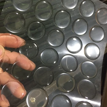 100 кръгли 3D прозрачни епоксидни лепило на пръстените
