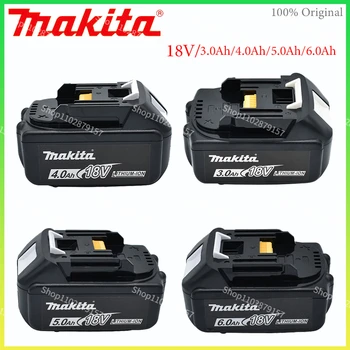 Makita Оригинален 18V Makita 6.0 5.0 Ah Ah Литиево-йонна Батерия 18v Сменяеми Батерии за бормашини BL1860 BL1830 BL1850 BL1860B