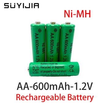 1.2 Батерия AA 600 mah Ni-MH Акумулаторна Батерия Подходяща за Камера, Микрофон, Фенерче, Дистанционно Управление, MP3/MP4 Плеър