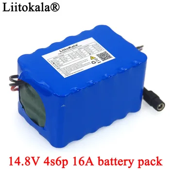 Liitokala 14,8 V 12Ah 4s6p 18650 li-iom акумулаторна батерия, лампа за нощен риболов нагревател миньор усилвател на батерията с BMS