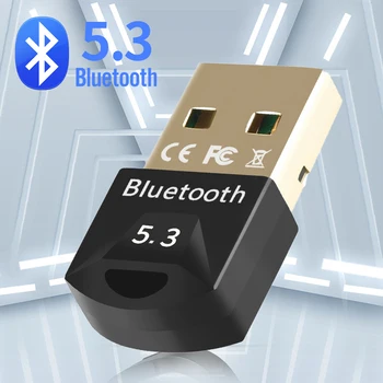 Bluetooth Адаптер за PC USB Bluetooth 5,3 ключ Bluetooth 5,0 приемник за динамиката на Мишката, Клавиатурата Музикален аудиопередатчик