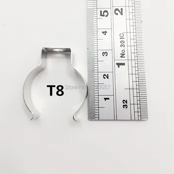 50 бр./лот Т8 led тръби метална основа притежателя Т8 U-образна скоба луминесцентна лампа основен скоба притежателя Т8 конектор база