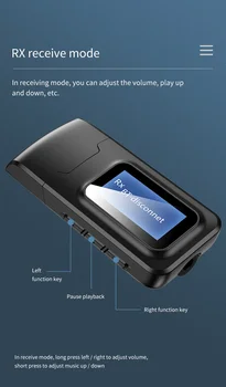 Bluetooth 5,0 + EDR + LCD-дисплей, Аудиоприемник Предавател За ТЕЛЕВИЗИЯ на КОМПЮТЪР, Без драйвер за USB-Ключ 3,5 MM 3,5 AUX Безжичен Адаптер