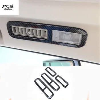 4 бр./лот, декоративна капачка за излизане на климатик на покрива на колата е от въглеродни влакна ABS за 2012-2018 Mitsubishi Pajero V97 V93