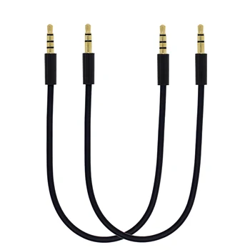 3,5 mm 3 щифта 4-щифта кратък аудио кабел от мъжете за мъжете на 20 см за автомобилния AUX MP3/MP4