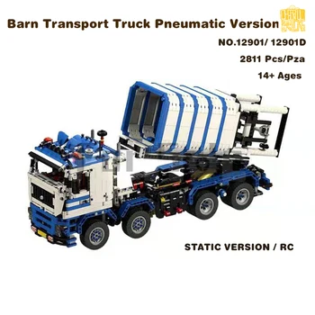 Moc-12901, въздушно версия на модела камион за превоз на бараката с рисунки във формат PDF, строителни блокове, тухли, играчката 