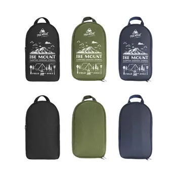 Чанта за лагер прибори, здрав органайзер за лагер на съдове, чанта за носене, чанта за носене за кухненски съдове