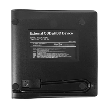 Външен CD DVD Диск USB 3.0, Премиум Портативен DVD/CD ROM +/-RW Оптично устройство, Записывающий Плейър За Преносимите КОМПЮТРИ Mac