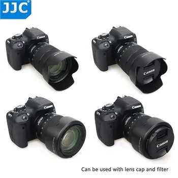 Сенник за обектив обектив JJC за обектив Canon EF-S 18-135 мм f/3,5-5,6 is USM, RF 24-104 мм F4 L IS USM на Canon EOS R6 80D 77D 60D Заменя EW-73D
