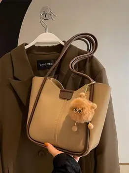 CGCBAG, модерна луксозна дизайнерска чанта-тоут, женствена чанта през рамо с голям капацитет, висококачествени чанти от изкуствена кожа, простата жена чанта