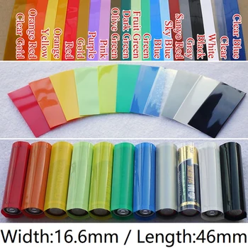 50/500 бр ААА Lipo батерия PVC свиване тръба Широчина 17 мм, Дължина-46 мм Изолирано филм обвивка защитен калъф за опаковане на тел кабелен ръкав