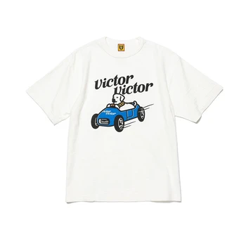 2023ss Тениска VICTOR, направени от хора, мъже, женската риза, памучни тениски