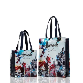 Множество чанта за покупки от PVC в лондонския стил, дамска чанта, екологично цвете на чанта за пазаруване, водоустойчива чанта-тоут, чанта за обяд, чанта през рамо