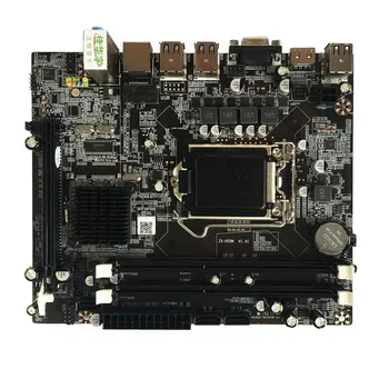 Дънната платка на настолен компютър H55 Поддържа I3 530 I5 760 Cpu LGA 1156 Пин Двуканална Памет DDR3 Ram дънна Платка С екран и входно-изходни
