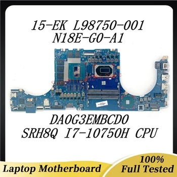 L98750-001 L98750-501 L98750-601 DA0G3EMBCD0 за HP 15-EKWith SRH8Q I7-10750H Процесор, дънна Платка на лаптоп N18E-G0-A1 100% Тествана е НОРМАЛНО
