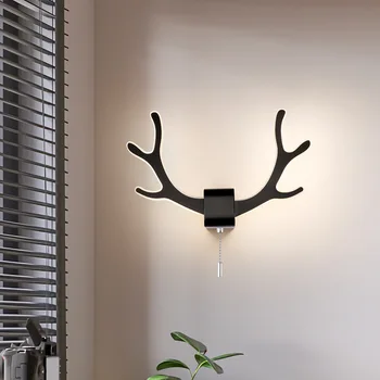 8 W Елен LED монтиран на стената Лампа, Скандинавски Преминаване Модерен Минималистичен малка странична Лампа за Спални, с монтиран на стената Лампа, за Декора на Стените на Стаята лампара Украса Maison TV аплици