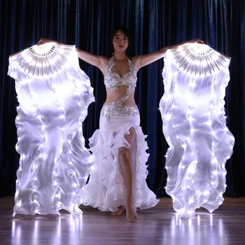 Led подсветката китайски вентилатор за танца на корема, новост, шоу-представа, led цветни осветление, сцена за парти с вентилатор