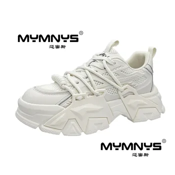 Нова висококачествени дамски обувки на италианската марка MYMNYS, модни ежедневни обувки, ежедневни, спортни обувки, улични маратонки