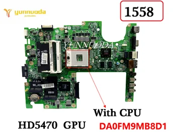 DA0FM9MB8D1 За DELL studio 1558 дънна Платка на Лаптоп С процесор HD5470 GPU HM57 DDR3 CN-04DKNR 04dknr 100% Тествана