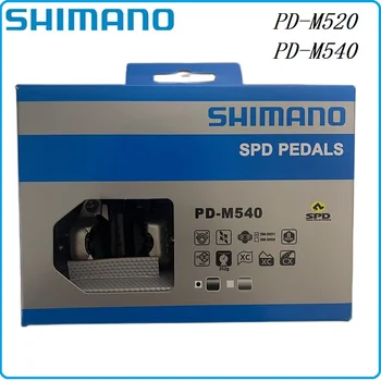 Оригинален Shimano PD M520 PD M540 МТБ Планинско Колоездене Колоездене, Педали Цикъл самостоятелно блокиране на Ключалката на Педал с SM-SH51 Мтб Аксесоари