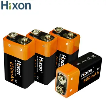 Литиево-йонна батерия 9V 6F22 850mAh и зарядно устройство за аларма с детектор за дим, система домофонна, пожароизвестителна система.Продажба на едро