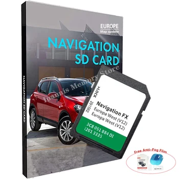Rns 310 Navi Sat Nav FX SD карта, Карта за VW Navigation Europe е Съвместима с Volkswagen V12 West