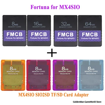 BitFunx Fortuna FMCB PS2 Карта OPL 1.2.0 За MX4SIO SIO2SD Адаптер TF/SD-карти За игрови конзоли Playstation2 Slim