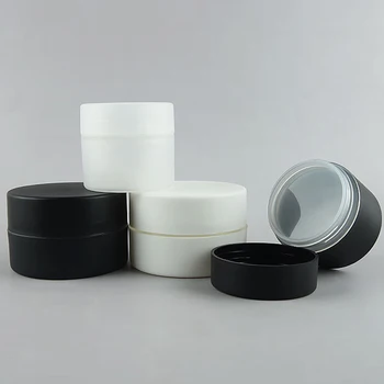 30 бр./лот, двупластова пластмаса бурканче за крем от полипропилен, серия JS-X, контейнер за крем, козметичен флакон за пътуване