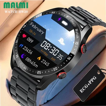 Смарт часовници мъжки ЕКГ + ТОЧКИ за мониторинг на сърдечната честота тракер Напомняне съобщения Водоустойчиви спортни фитнес-електронни часовници за Xiaomi