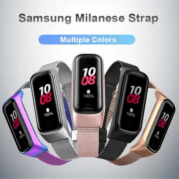 Взаимозаменяеми каишка, умни аксесоари, защита от пот, водоустойчив неръждаема стомана за Samsung Galaxy Fit2, каишка за часовник, с каишка за часовник
