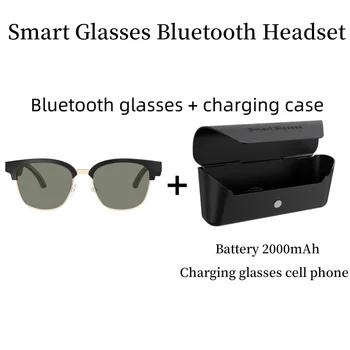 Умни очила Слушалки Безжична Bluetooth 5.2 Слънчеви очила Спортни слушалки Музика високоговорител Слънчеви очила