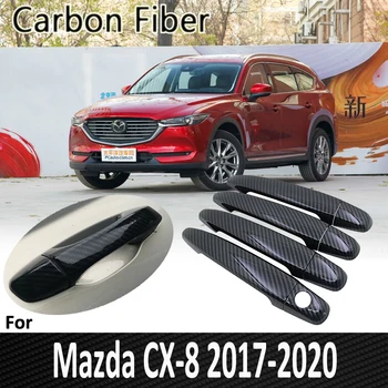 Pop за Mazda CX-8 CX8 CX 8 2017 2018 2019 2020 Авто Врата копчето на кутията стикери за Украса и автомобилни аксесоари