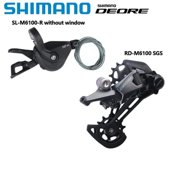 SHIMANO DEORE SL-M6100 Десен RD-M6100 SGS 12-Стъпка Задни Ключ за Превключване на Предавките Оригинален За Планински Велосипеди резервни Части За Езда
