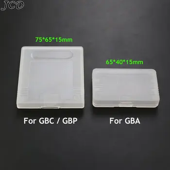 Пластмасов калъф за карти с игрални касети JCD слот за карти GameBoy Color GBC, GBA GBP, защита от прах, прозрачна защитна кутия