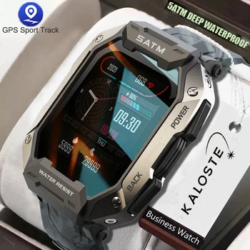 Часове на открито militar 5ATM Водоустойчив часовник Bluetooth Smartwatch Спортни часовници За Мъже 2022 нови часовници За xiaomi realme huawei