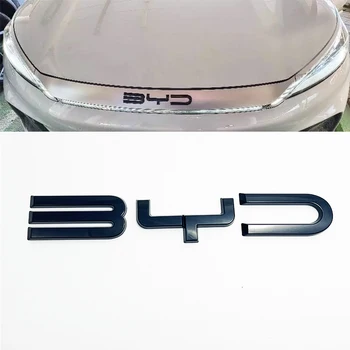 BYD ATTO3 ЮАН PLUS 3D ABS Стикер Автомобили Предната Емблема на Иконата на Етикети За BYD act 3 Черен Иконата за Логото на Емблемата на Капака на Колата-Стайлинг