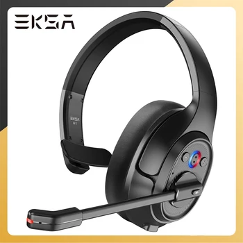 Безжични Слушалки EKSA H1/H1Plus с Шумопотискане ENC, Микрофон Bluetooth 5,0, Офис Слушалки за кол Център на водача Skype