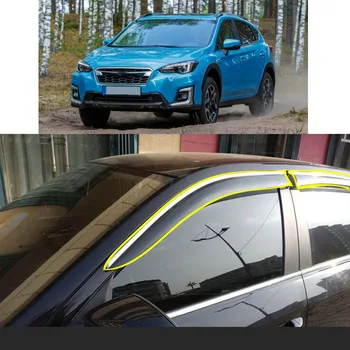 Стикер за полагане на купето на автомобила, пластмасово стъкло, вятърна козирка, за защита от дъжд /слънце, вентилационни детайли за SUBARU XV 2018 2019 2020 2021 2022