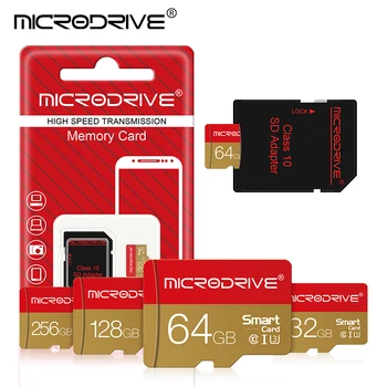 Високоскоростен 128 GB Карта Памет от 32 GB, 64 GB, 256 GB Mini SD карти 256 gb 128 GB Micro TF/SD карта Клас 10 cartao de memoria за телефон /PC