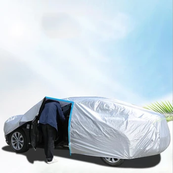 Авто защитен калъф се използва за автомобилни пылезащитного, водоустойчива и слънцезащитен автомобилни покритие от алуминиево фолио