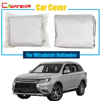 Пълно покритие на автомобила Cawanerl козирка UV защита от сняг, дъжд, защита от слънцето за Mitsubishi Outlander